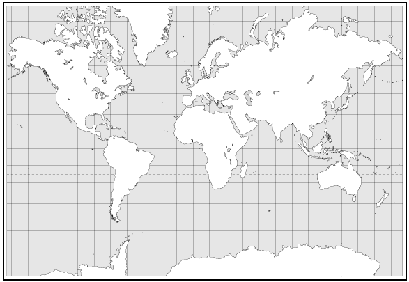 1914 world map. Outline Map I - University of